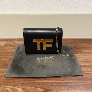 Tom Ford Crossbody Mini Bag in Black/Gold